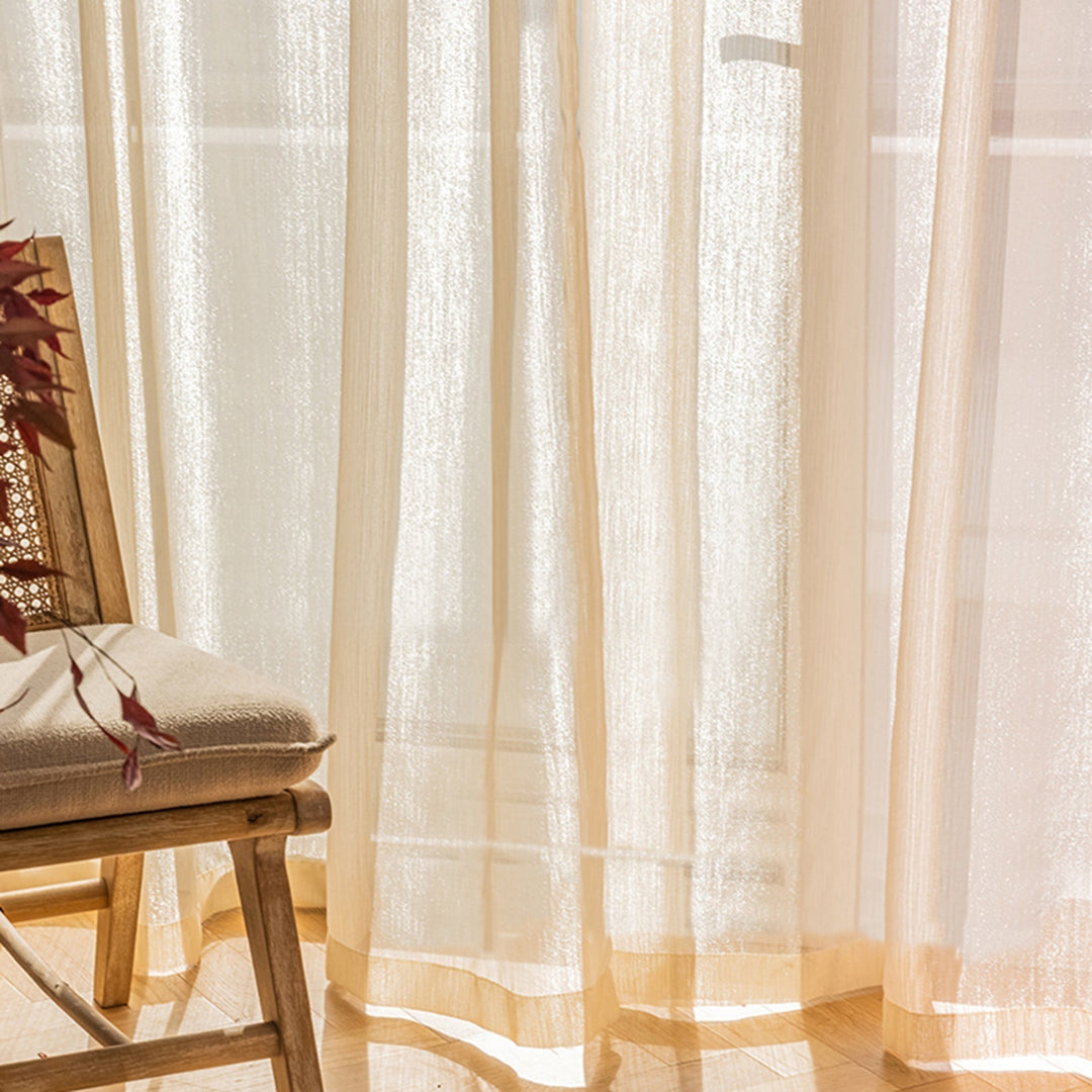 Transparent Linen Curtains, Light and Modern for Living Room | Kalsten