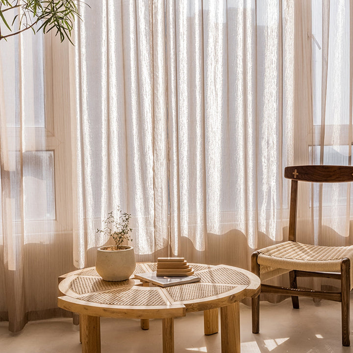 Transparent Linen Curtains, Light and Modern for Living Room | Kalsten