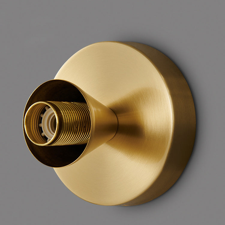 Flush Mount Light Copper 6.3 in Elegant Gold Bedroom Living Room Wall Lamp Luxury LED Incandescent Fixture | Kalsten