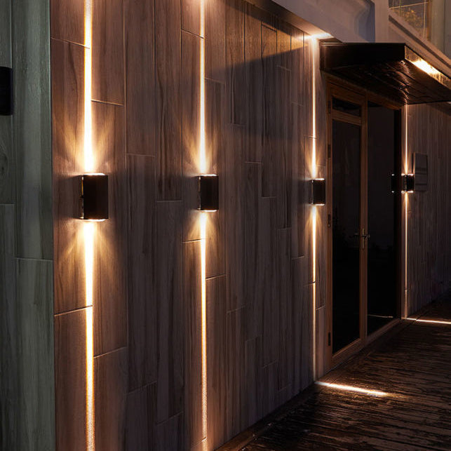 Modern Minimalist Outdoor Waterproof Beam Spotlight LED Outdoor Decorative Wall Sconce Lamp | Kalsten