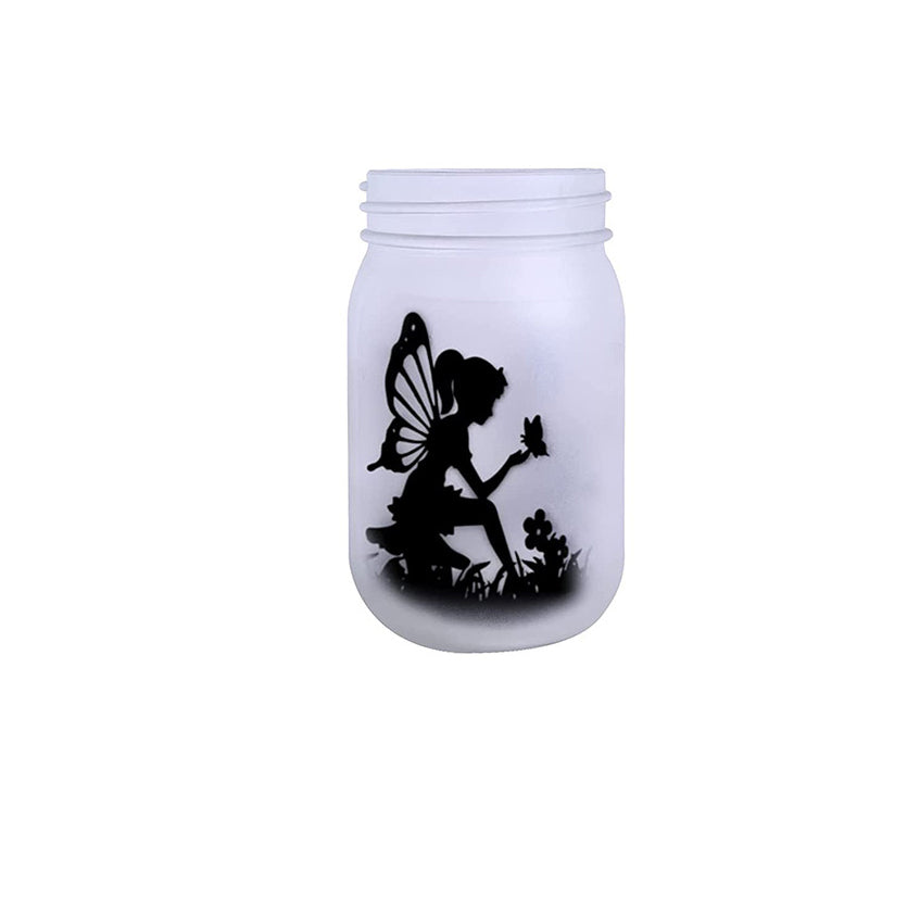 Solar Creative Fairy Frosted Glass Jar LED Outdoor Light | Kalsten