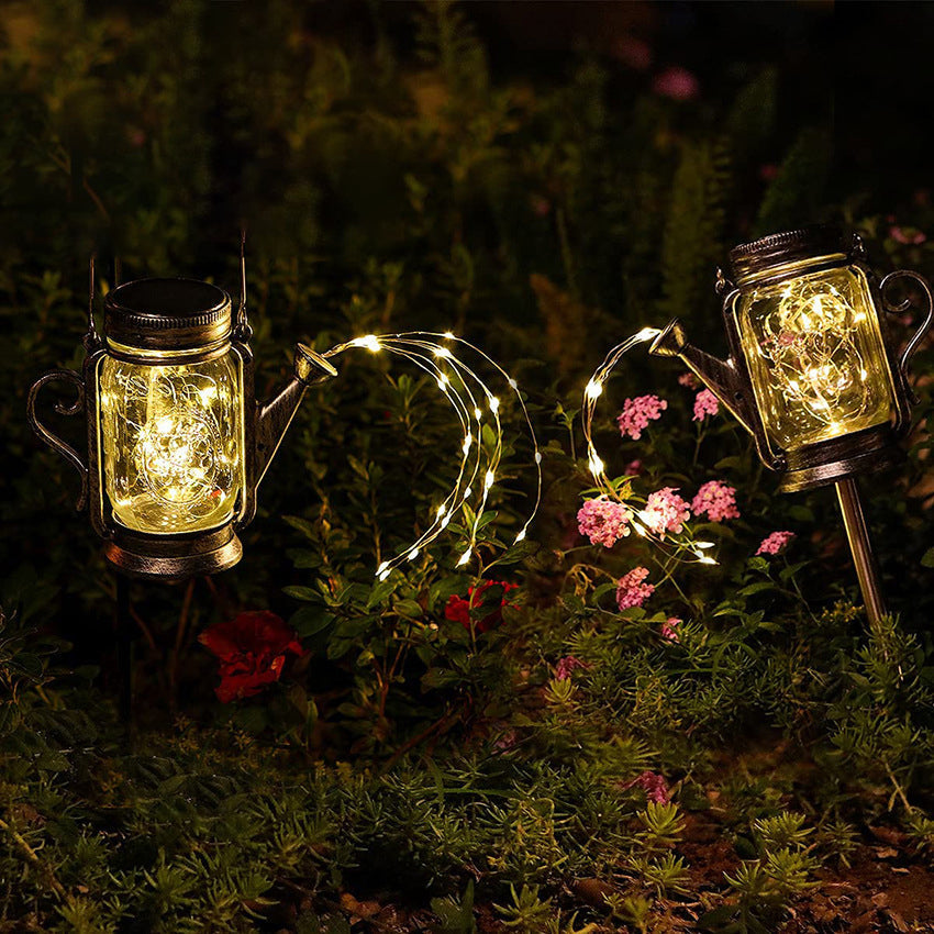 Solar Creative Fairy Frosted Glass Jar LED Outdoor Light | Kalsten