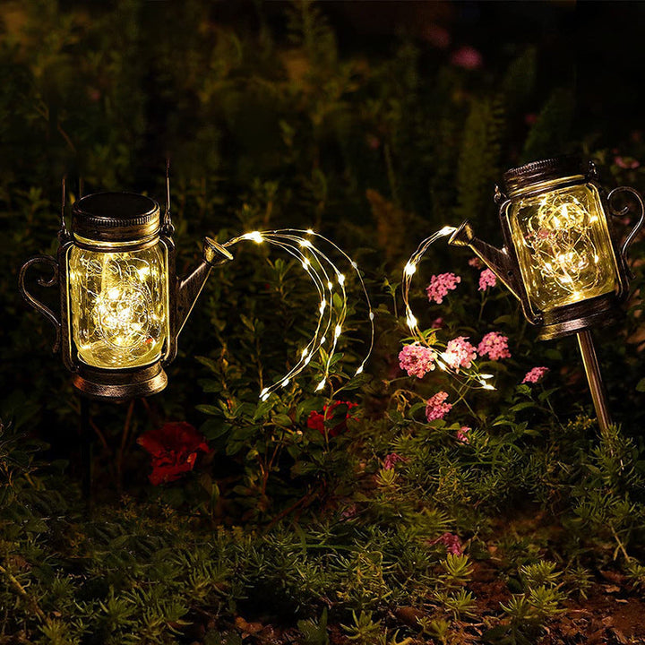 Solar Creative Fairy Frosted Glass Jar LED Outdoor Light | Kalsten