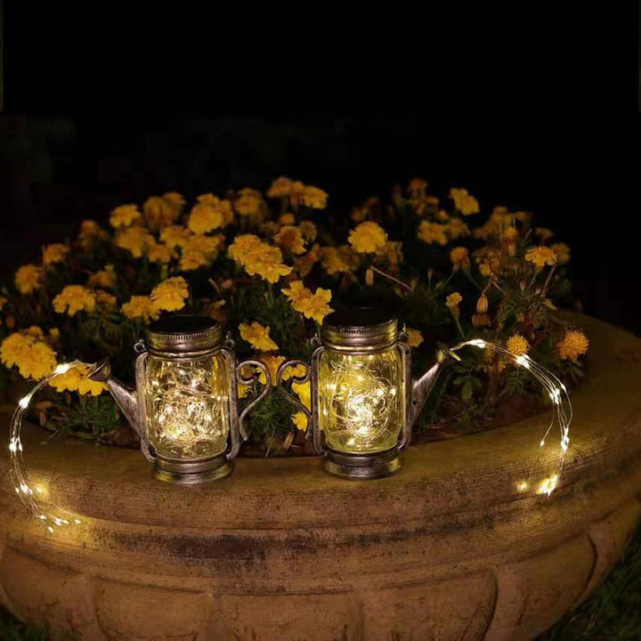 Solar Creative Fairy Frosted Glass Jar LED Outdoor Light | Kalsten