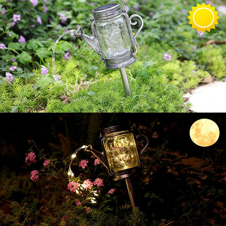 Solar Creative Fairy Frosted Glass Jar LED Outdoor Light | Kalsten