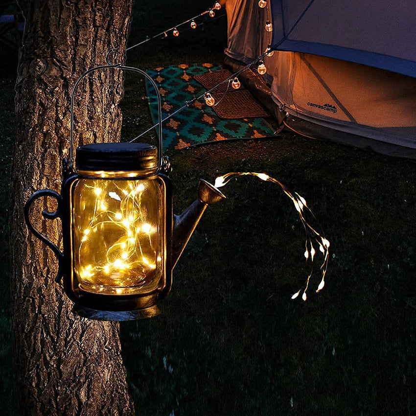 Solar Creative Fairy Frosted Glass Jar LED Outdoor Light | Kalsten