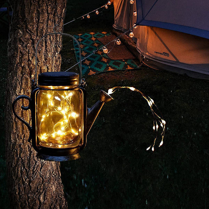 Solar Creative Fairy Frosted Glass Jar LED Outdoor Light | Kalsten