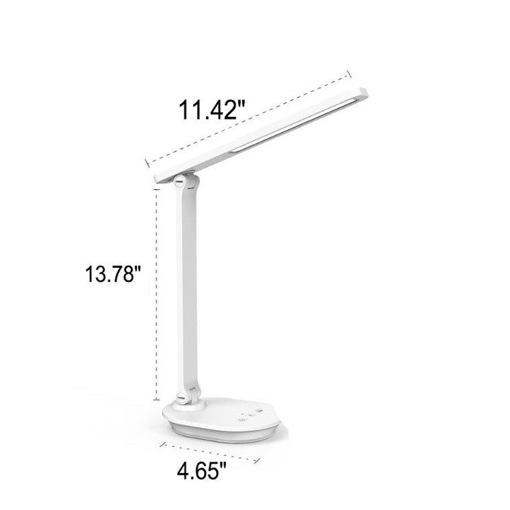 Modern Double Folding Eye Care Wireless Rechargeable LED Desk Lamp | Kalsten