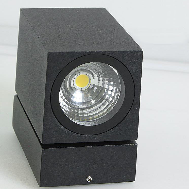 Modern Outdoor Waterproof Square Spotlight Adjustable Angle LED Garden Wall Sconce Lamp | Kalsten