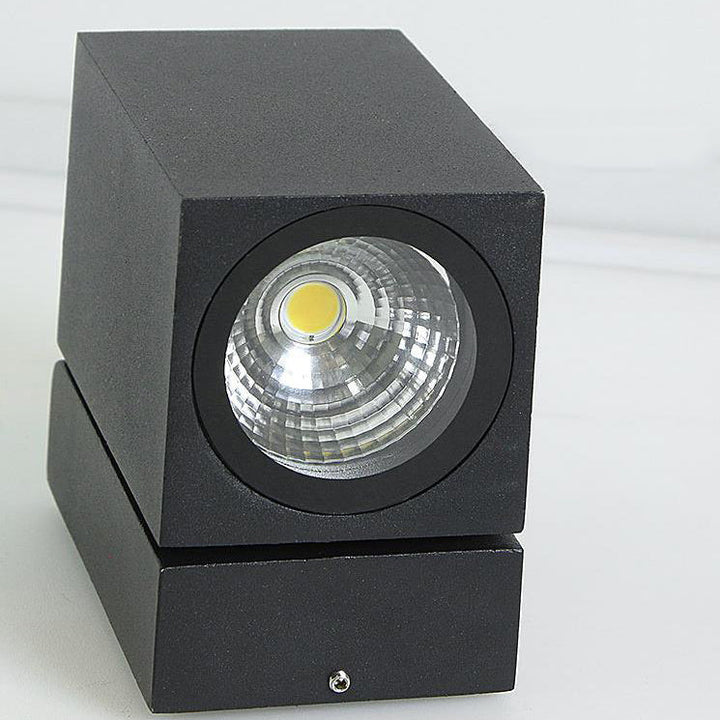 Modern Outdoor Waterproof Square Spotlight Adjustable Angle LED Garden Wall Sconce Lamp | Kalsten
