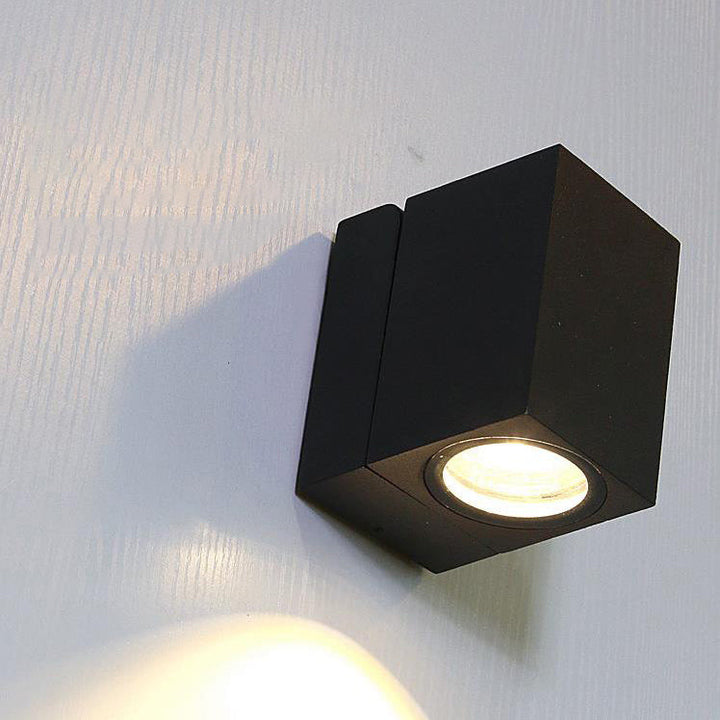 Modern Outdoor Waterproof Square Spotlight Adjustable Angle LED Garden Wall Sconce Lamp | Kalsten