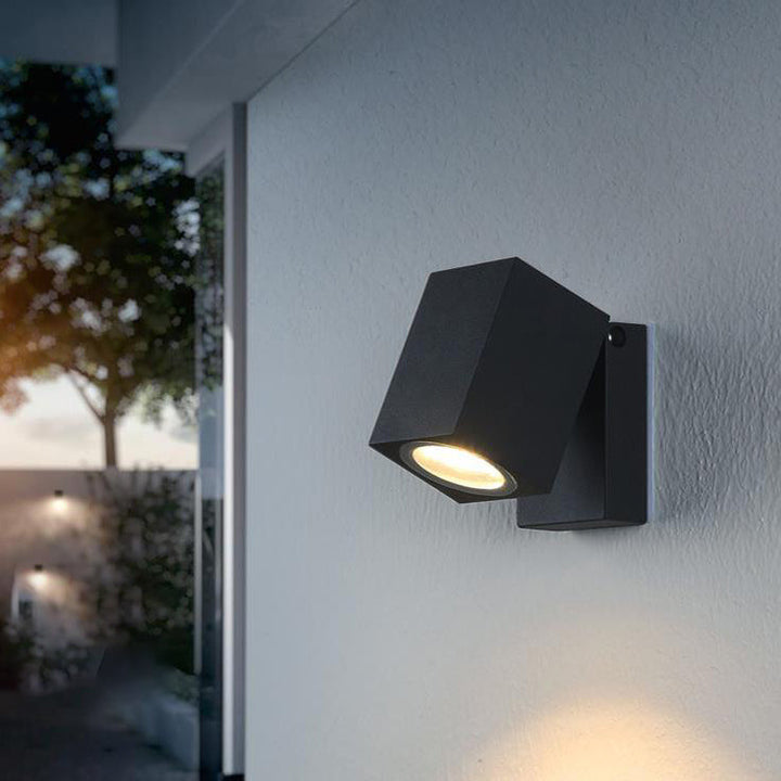Modern Outdoor Waterproof Square Spotlight Adjustable Angle LED Garden Wall Sconce Lamp | Kalsten