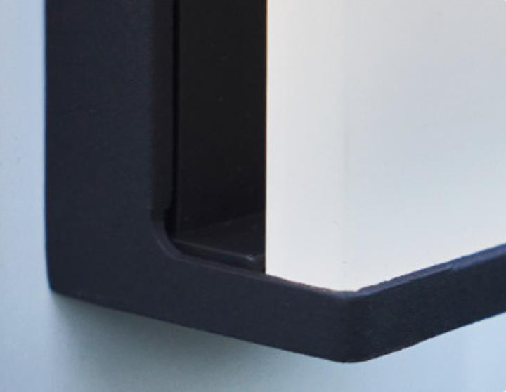 Solar Square Frosted Glass Waterproof Outdoor LED Wall Sconce Lamp | Kalsten