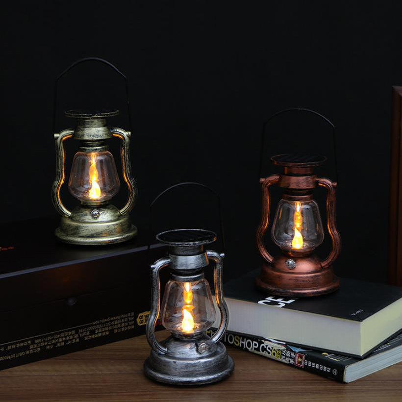 Solar Retro Kerosene Lamp Horse Lamp LED Outdoor Garden Patio Decoration Portable Flame Candle Light | Kalsten
