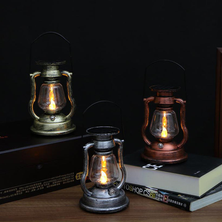 Solar Retro Kerosene Lamp Horse Lamp LED Outdoor Garden Patio Decoration Portable Flame Candle Light | Kalsten