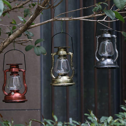 Solar Retro Kerosene Lamp Horse Lamp LED Outdoor Garden Patio Decoration Portable Flame Candle Light | Bowlift