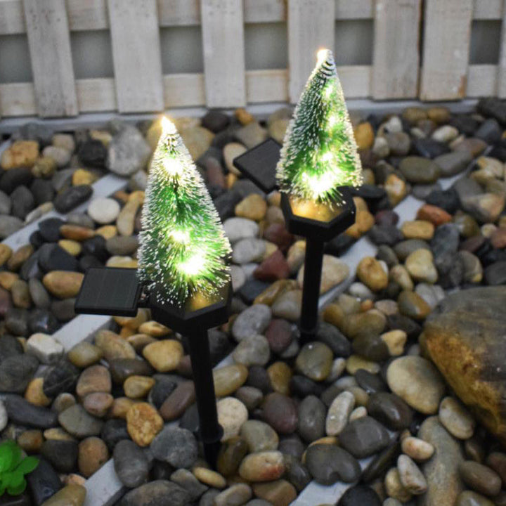 Modern Solar Christmas Tree Ground Insert Lawn Decoration Landscape Light | Kalsten