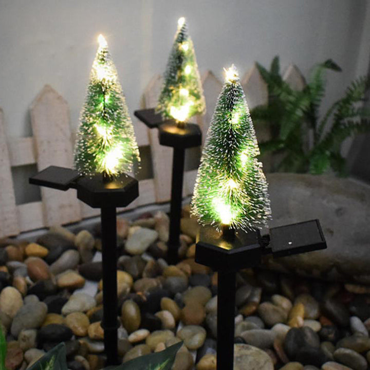 Modern Solar Christmas Tree Ground Insert Lawn Decoration Landscape Light | Kalsten