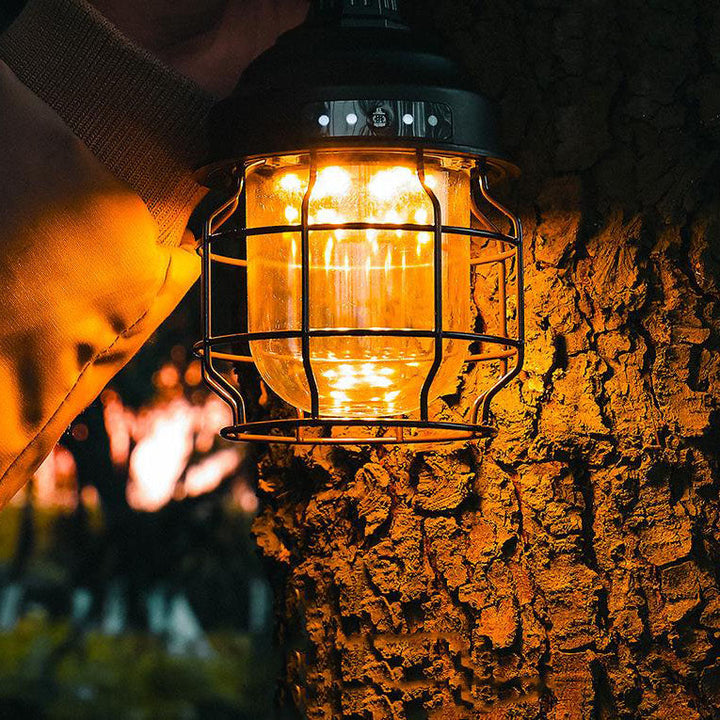 Outdoor Camping Wrought Iron LED Light | Kalsten