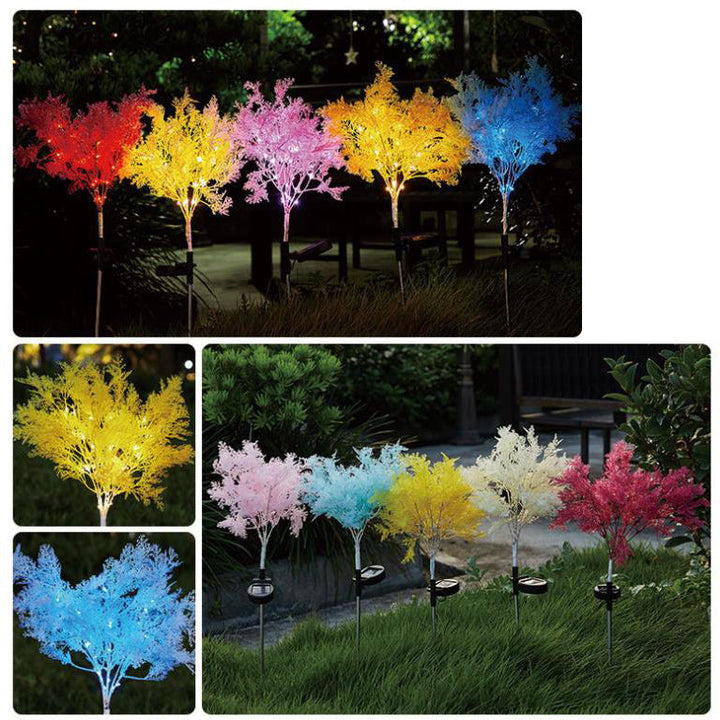 Modern Creative Colorful Simulation Fog Solar LED Outdoor Patio Lawn Ground Insert Landscape Light | Kalsten