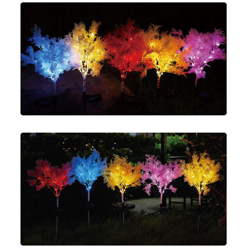 Modern Creative Colorful Simulation Fog Solar LED Outdoor Patio Lawn Ground Insert Landscape Light | Kalsten