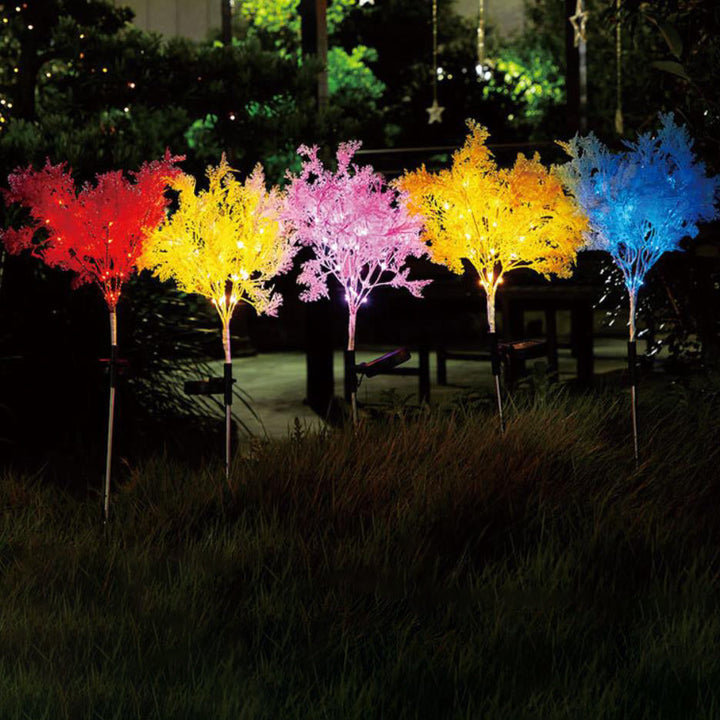 Modern Creative Colorful Simulation Fog Solar LED Outdoor Patio Lawn Ground Insert Landscape Light | Kalsten