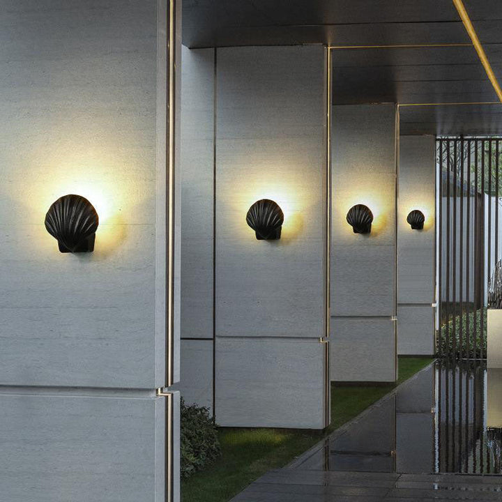 Outdoor Creative Shell Design Aluminum LED Waterproof Wall Sconce Lamp | Kalsten