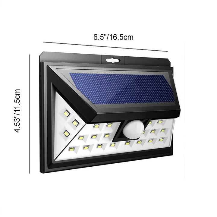 Outdoor Solar Trapezoid Body Sensor Waterproof LED Patio Wall Sconce Lamp | Kalsten