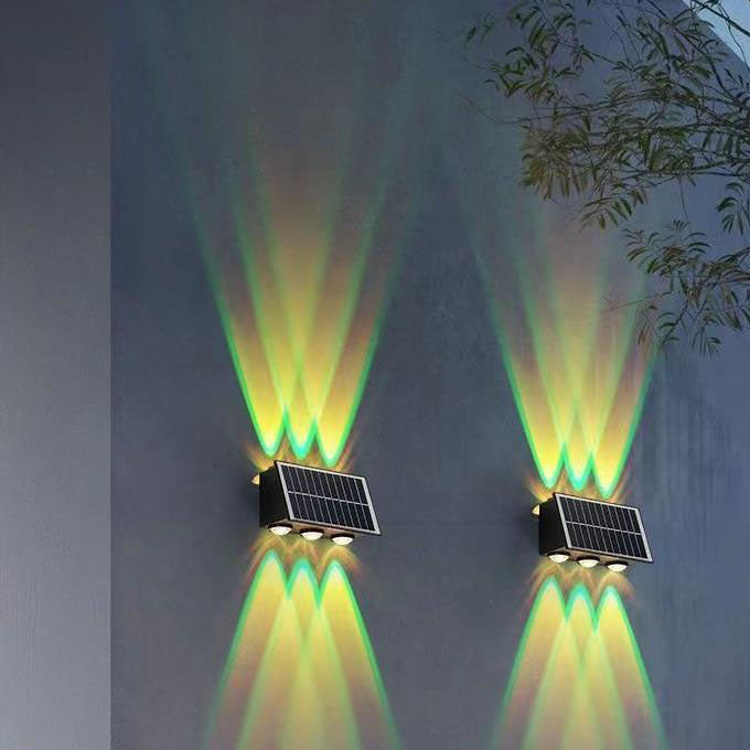 Contemporary Industrial Solar Waterproof ABS Column LED Wall Sconce Lamp For Outdoor Patio | Kalsten