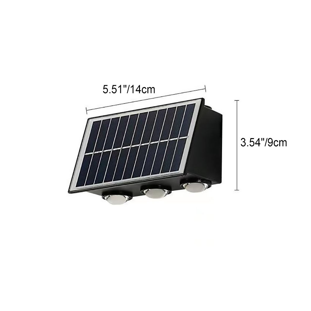 Contemporary Industrial Solar Waterproof ABS Column LED Wall Sconce Lamp For Outdoor Patio | Kalsten