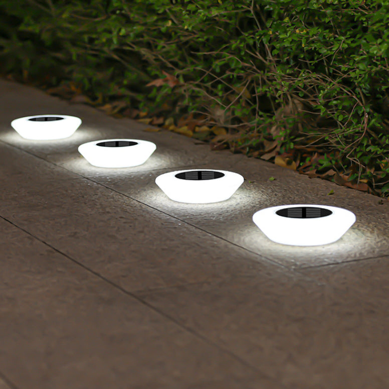 Modern Simplicity Solar Waterproof PP PS Round Conic LED Landscape Lighting Outdoor Light For Garden | Kalsten