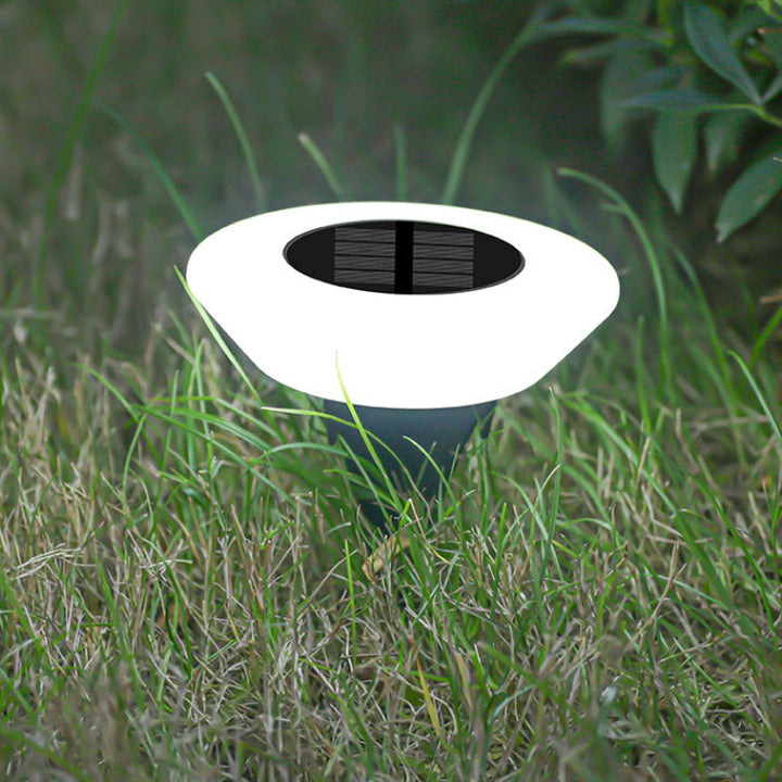 Modern Simplicity Solar Waterproof PP PS Round Conic LED Landscape Lighting Outdoor Light For Garden | Kalsten