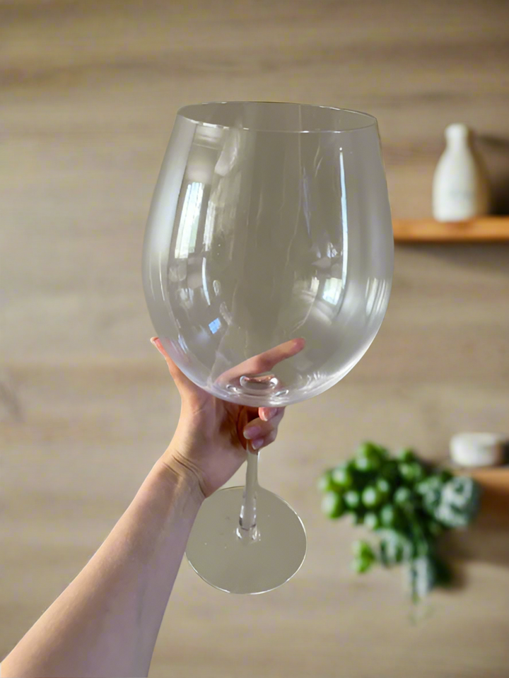 Kalsten | Huge 106 Oz Wine Glass and Beer Mug Combo - 3000ML Extra Large Crystal Glass for Parties, Weddings, and Celebrations