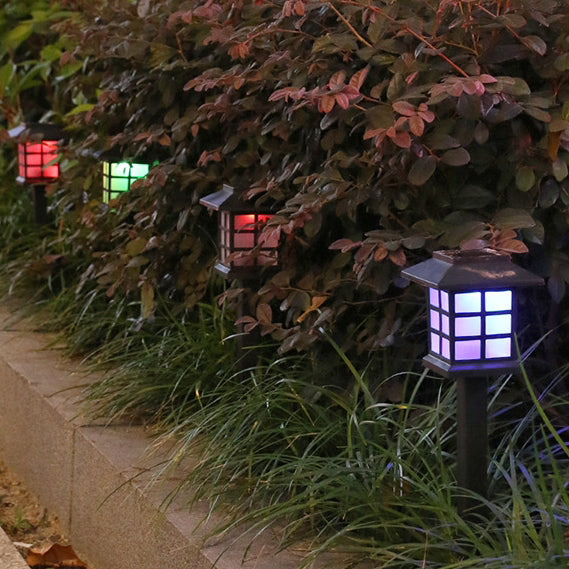 Traditional Rustic Waterproof Solar House ABS LED Outdoor Landscape Light For Garden | Kalsten