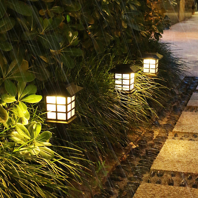Traditional Rustic Waterproof Solar House ABS LED Outdoor Landscape Light For Garden | Kalsten
