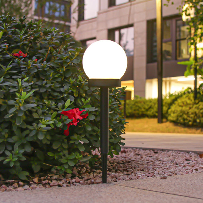 Modern Minimalist Waterproof Solar Globe ABS LED Landscape Light For Garden | Kalsten