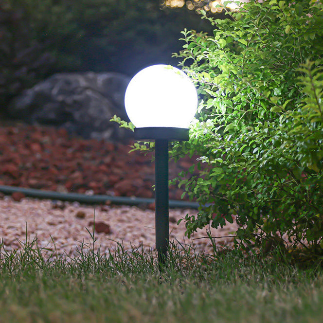 Modern Minimalist Waterproof Solar Globe ABS LED Landscape Light For Garden | Kalsten