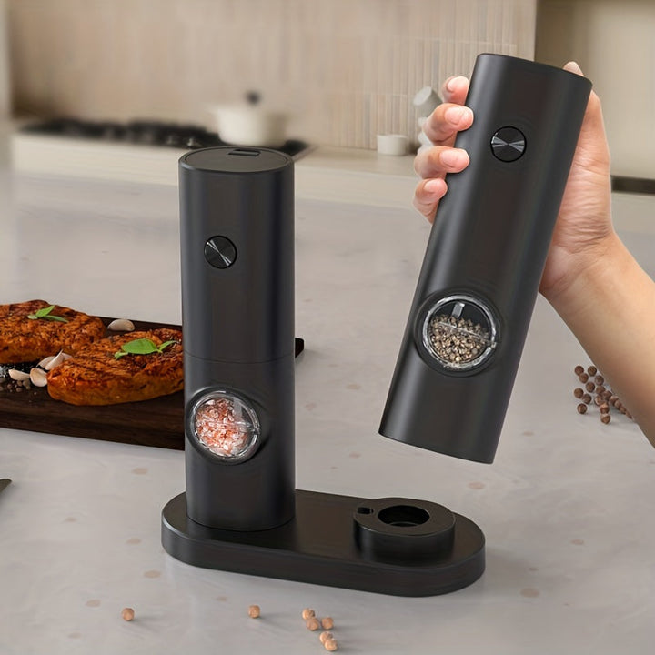 Electric Salt & Pepper Grinder Set with LED