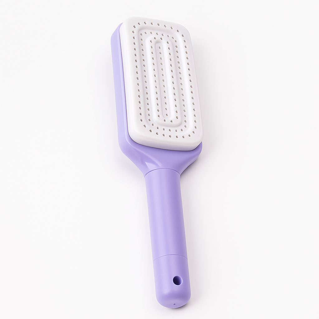 Cleaning Hairbrush – Gentle Detangle – Retractable Bristle Design – For All Hair Types & Busy Mornings Kalsten