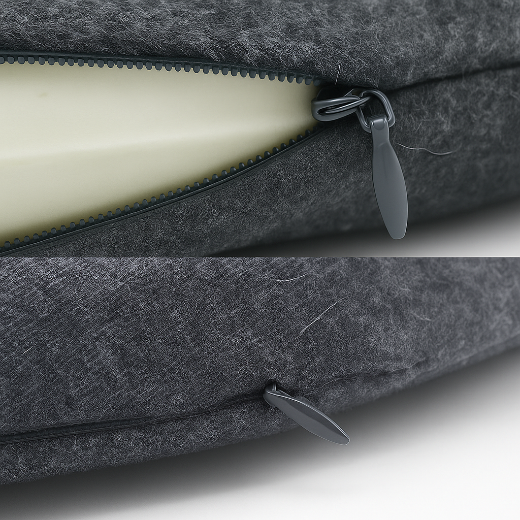 Memory Foam Back Pain Relief – Ergonomic High-density Support – Portable For Work and Travel Kalsten