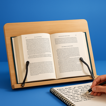 Foldable adjustable – Stable wooden frame – Cookbooks Tablets and hands-free reading Brehn