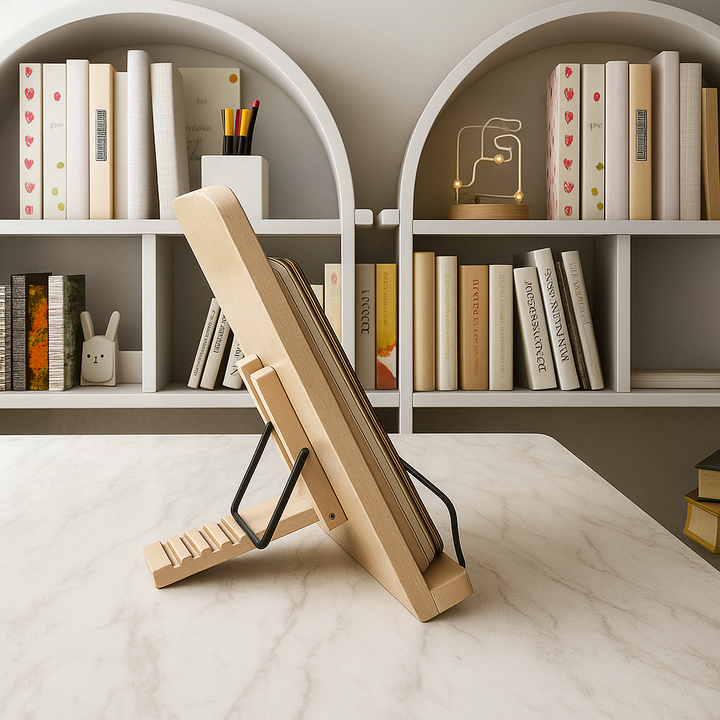 Foldable Adjustable – Wooden Stable Frame – Cookbooks Tablets and Hands-free Reading Kalsten