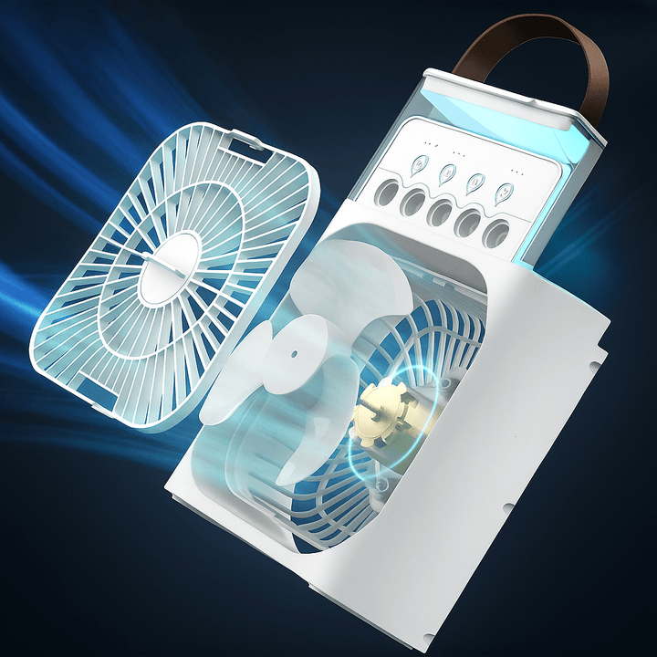 Portable Silent 3-in-1 LED Cooling Fan | Kalsten