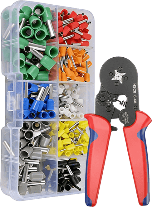 End sleeves crimping tool set with cable lugs | Kalsten