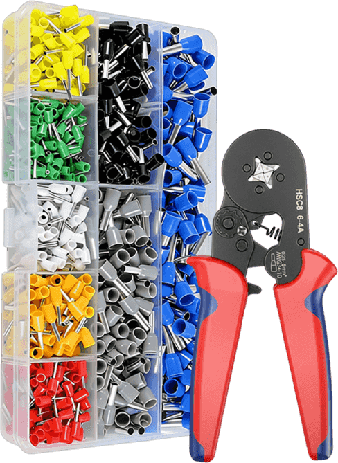 End sleeves set with crimping pliers | Kalsten