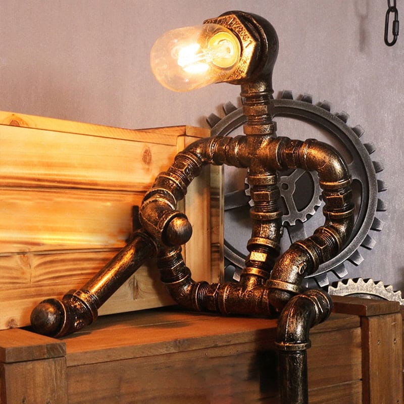RoboLight: Futuristic Bedroom Lamp with Storage Kalsten