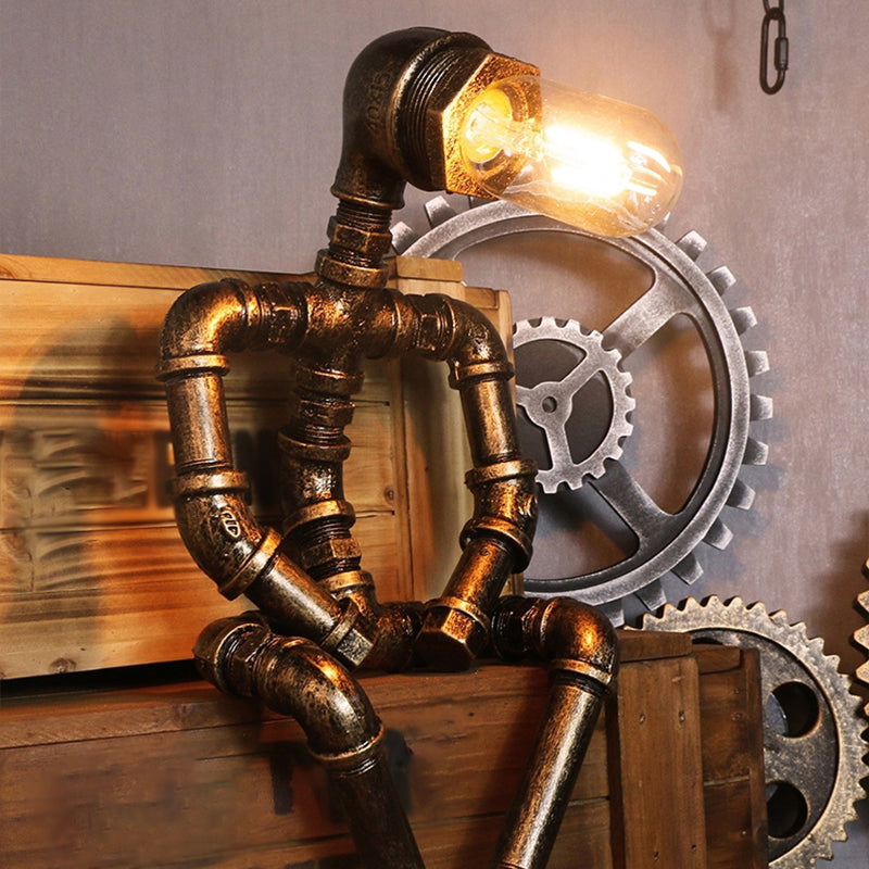 RoboLight: Futuristic Bedroom Lamp with Storage Kalsten
