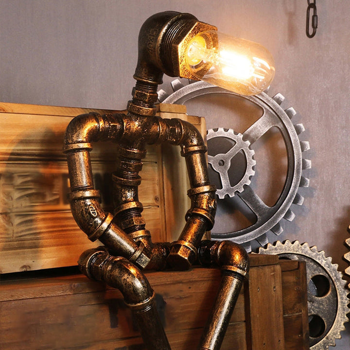 RoboLight: Futuristic Bedroom Lamp with Storage Kalsten