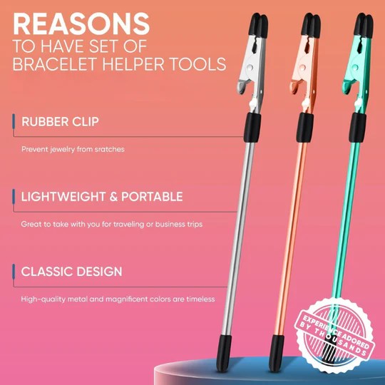 Bracelet helper for closing clasps | Kalsten