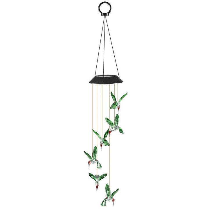 LED Solar Butterfly Wind Chime Garden Hanging Light Kalsten